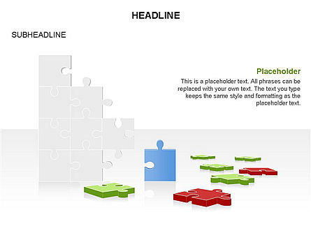 Caja de herramientas de piezas de rompecabezas que faltan, Diapositiva 29, 03355, Diagramas de puzzle — PoweredTemplate.com