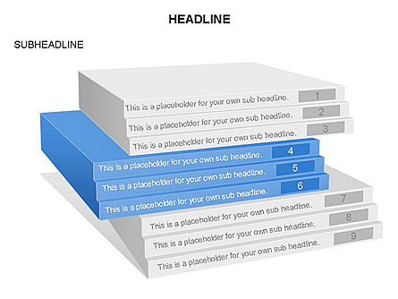 Caja de herramientas de plataformas apiladas, Diapositiva 28, 03363, Diagramas de la etapa — PoweredTemplate.com