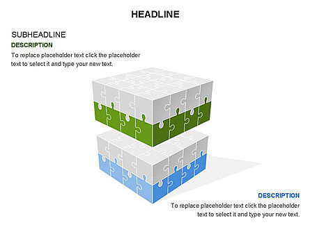 Caja de herramientas del cubo del rompecabezas, Diapositiva 19, 03375, Diagramas de puzzle — PoweredTemplate.com
