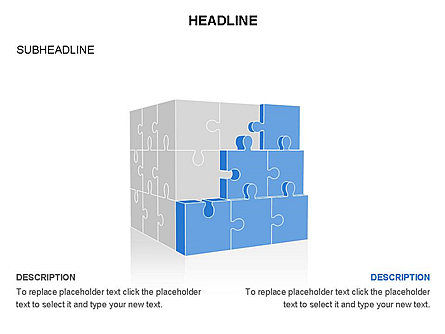 Boîte à outils de cube de puzzle, Diapositive 24, 03375, Schémas puzzle — PoweredTemplate.com