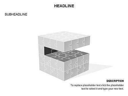 Caja de herramientas del cubo del rompecabezas, Diapositiva 25, 03375, Diagramas de puzzle — PoweredTemplate.com