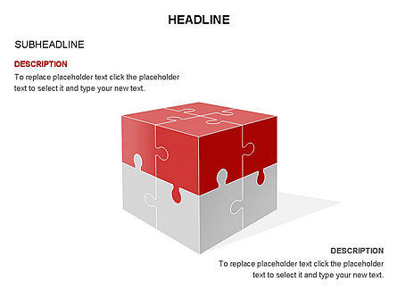 Caja de herramientas del cubo del rompecabezas, Diapositiva 28, 03375, Diagramas de puzzle — PoweredTemplate.com