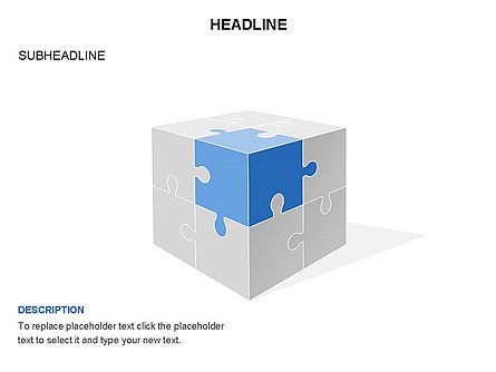 Caja de herramientas del cubo del rompecabezas, Diapositiva 33, 03375, Diagramas de puzzle — PoweredTemplate.com