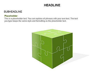 Caja de herramientas del cubo del rompecabezas, Diapositiva 40, 03375, Diagramas de puzzle — PoweredTemplate.com