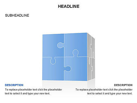 Caja de herramientas del cubo del rompecabezas, Diapositiva 7, 03375, Diagramas de puzzle — PoweredTemplate.com