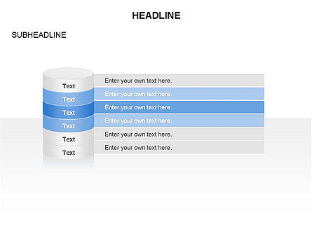 Sliced Agenda Toolbox, Slide 3, 03379, Stage Diagrams — PoweredTemplate.com