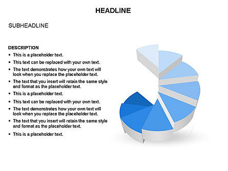 Pie Diagram Toolbox, Slide 25, 03380, Pie Charts — PoweredTemplate.com