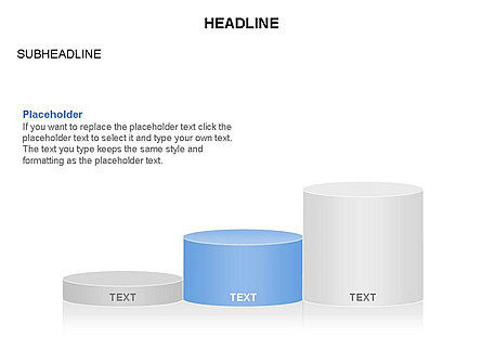 Cilinder grafiekgrafiek toolbox, PowerPoint-sjabloon, 03382, Graph Charts — PoweredTemplate.com
