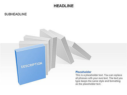 Boîte à outils Domino, Diapositive 17, 03385, Schémas d'étapes — PoweredTemplate.com