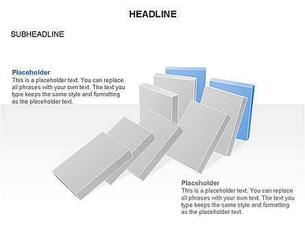 Domino 도구 상자, 슬라이드 20, 03385, 단계 도표 — PoweredTemplate.com