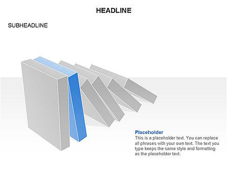 Domino 도구 상자, 슬라이드 21, 03385, 단계 도표 — PoweredTemplate.com