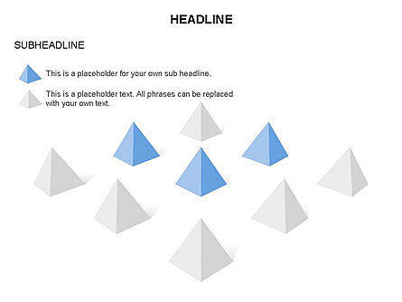 Piramidi allineate toolbox, Slide 2, 03397, Forme — PoweredTemplate.com