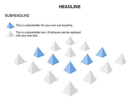 Lined Up Pyramids Toolbox, Slide 3, 03397, Shapes — PoweredTemplate.com
