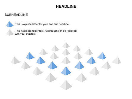 Caja de herramientas de las pirámides alineadas, Diapositiva 4, 03397, Formas — PoweredTemplate.com