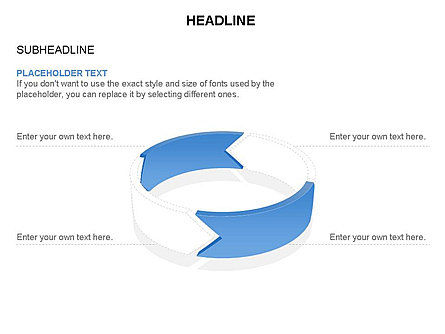 3d cerchio frecce processo Toolbox, Slide 23, 03408, Diagrammi di Processo — PoweredTemplate.com