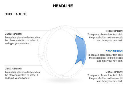 3d cerchio frecce processo Toolbox, Slide 31, 03408, Diagrammi di Processo — PoweredTemplate.com