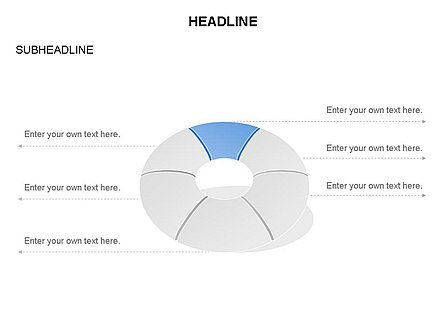 Donut Diagram Toolbox, Slide 16, 03409, Pie Charts — PoweredTemplate.com