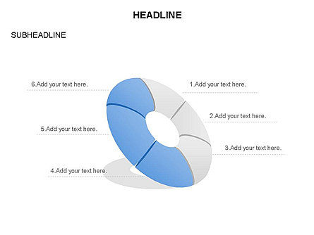 Donut Diagram Toolbox, Slide 32, 03409, Pie Charts — PoweredTemplate.com