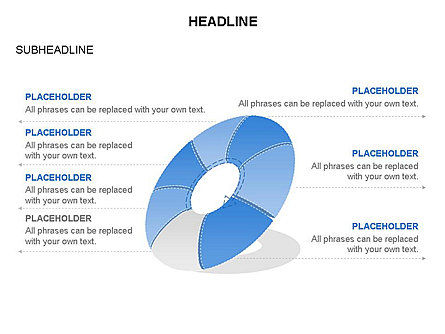 Cuadro de herramientas Diagram, Diapositiva 35, 03409, Gráficos circulares — PoweredTemplate.com