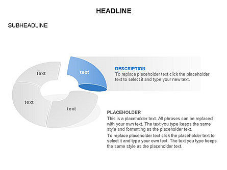 Donut Diagram Toolbox, Slide 46, 03409, Pie Charts — PoweredTemplate.com