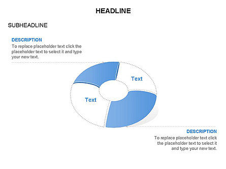 Donut Diagram Toolbox, Slide 47, 03409, Pie Charts — PoweredTemplate.com