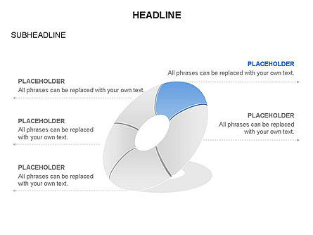 Cuadro de herramientas Diagram, Diapositiva 5, 03409, Gráficos circulares — PoweredTemplate.com