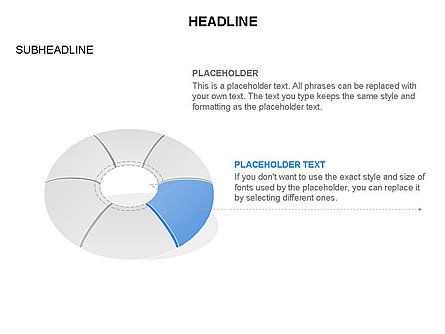 Donut Diagram Toolbox, Slide 60, 03409, Pie Charts — PoweredTemplate.com