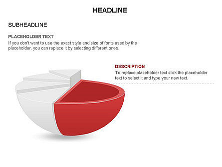 Spherical Staircase Pie Chart Toolbox, Slide 30, 03412, Pie Charts — PoweredTemplate.com