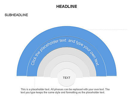 Diagramme semi-circulaire, Diapositive 25, 03415, Schémas d'étapes — PoweredTemplate.com