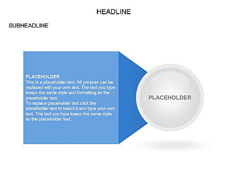 Cirkel met opties, PowerPoint-sjabloon, 03420, Stage diagrams — PoweredTemplate.com