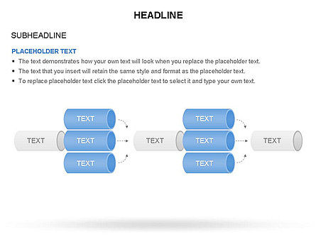 Kotak Peralatan Timeline Silinder Kosong, Slide 20, 03424, Timelines & Calendars — PoweredTemplate.com