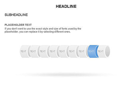 Hollow Cylinder Timeline Toolbox, Slide 5, 03424, Timelines & Calendars — PoweredTemplate.com