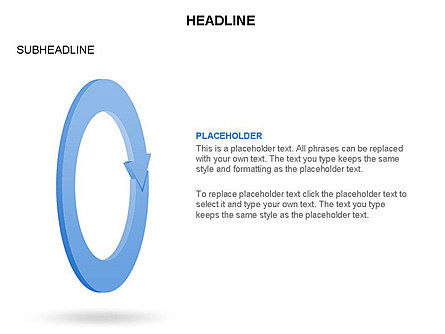 Schema a cerchio freccia, Slide 11, 03425, Diagrammi di Processo — PoweredTemplate.com