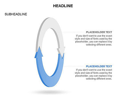 Diagramme de cercle de flèche, Diapositive 12, 03425, Schémas de procédés — PoweredTemplate.com