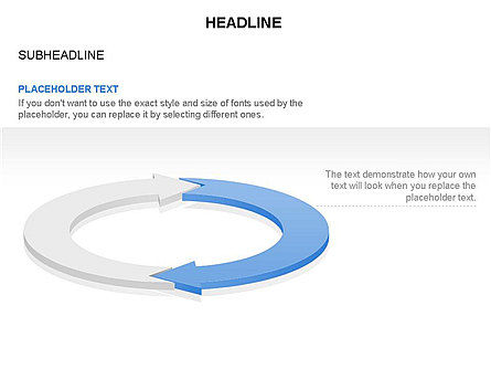Diagrama de círculo de flecha, Diapositiva 2, 03425, Diagramas de proceso — PoweredTemplate.com