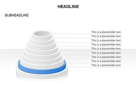 Pyramid of Rings, Slide 4, 03426, Stage Diagrams — PoweredTemplate.com