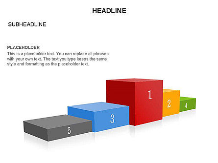 Winnaarspodium diagram, Dia 30, 03429, Organisatorische Grafieken — PoweredTemplate.com