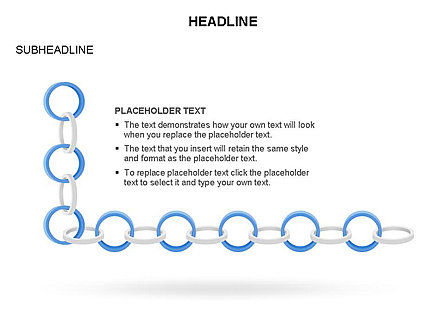 Diagrama de anillos y cadenas, Diapositiva 3, 03436, Diagramas de la etapa — PoweredTemplate.com
