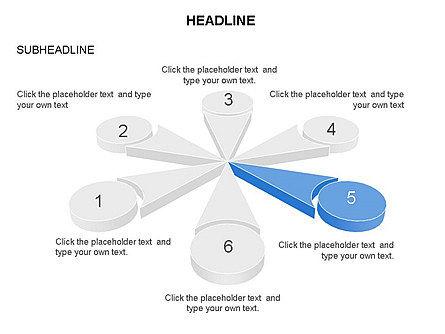 Perspective des formes de pétale, Diapositive 12, 03449, Formes — PoweredTemplate.com
