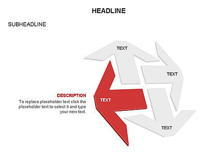 Collezione frecce, Slide 21, 03451, Diagrammi di Processo — PoweredTemplate.com