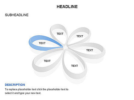 Diagramme de cycle des formes de pétale, Diapositive 4, 03457, Schémas d'étapes — PoweredTemplate.com