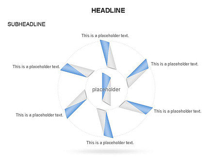 Diagrama del ciclo escalonado, Diapositiva 5, 03458, Diagramas de la etapa — PoweredTemplate.com