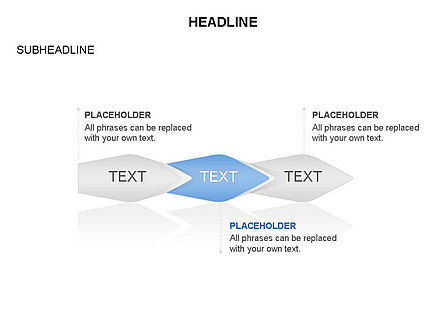 Diagramas de forma de pluma de tinta, Plantilla de PowerPoint, 03460, Modelos de negocios — PoweredTemplate.com