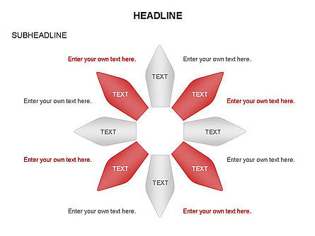 Diagramas de forma de pluma de tinta, Diapositiva 16, 03460, Modelos de negocios — PoweredTemplate.com