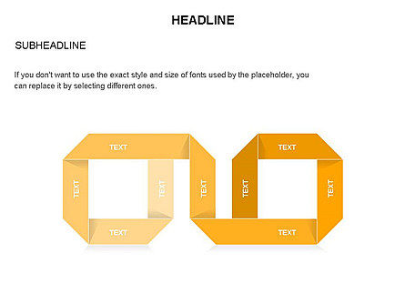 Rayas de papel dobladas, Diapositiva 23, 03462, Formas — PoweredTemplate.com
