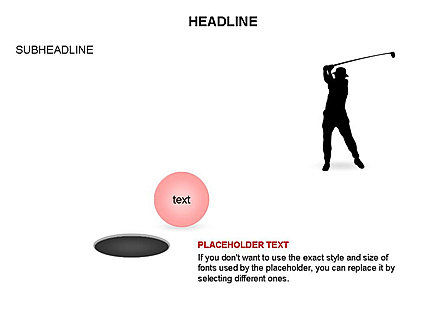 Golf Diagram and Shapes, Slide 18, 03463, Shapes — PoweredTemplate.com