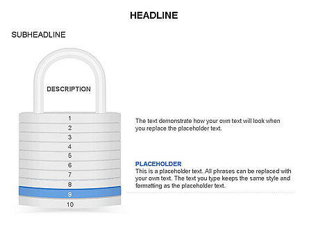 Lock Diagram Collection, Slide 10, 03471, Stage Diagrams — PoweredTemplate.com