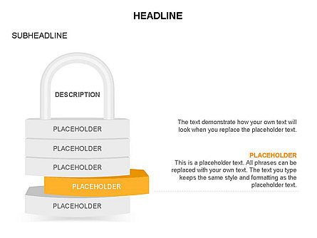 Lock Diagram Collection, Slide 18, 03471, Stage Diagrams — PoweredTemplate.com