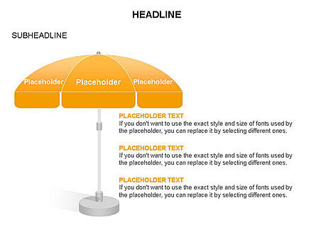 Diagrama de paraguas, Diapositiva 14, 03476, Modelos de negocios — PoweredTemplate.com