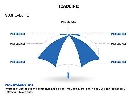 Umbrella Diagram, Slide 22, 03476, Business Models — PoweredTemplate.com